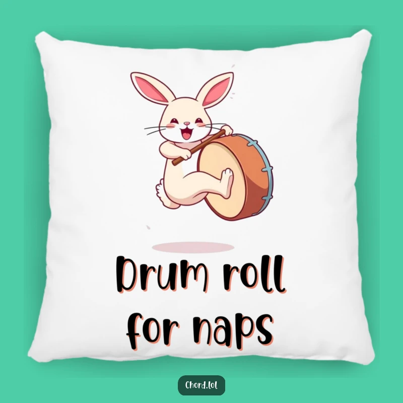 Soft Funny Rabbit Drum Pillow - Cozy Beat Accent Funny Gift