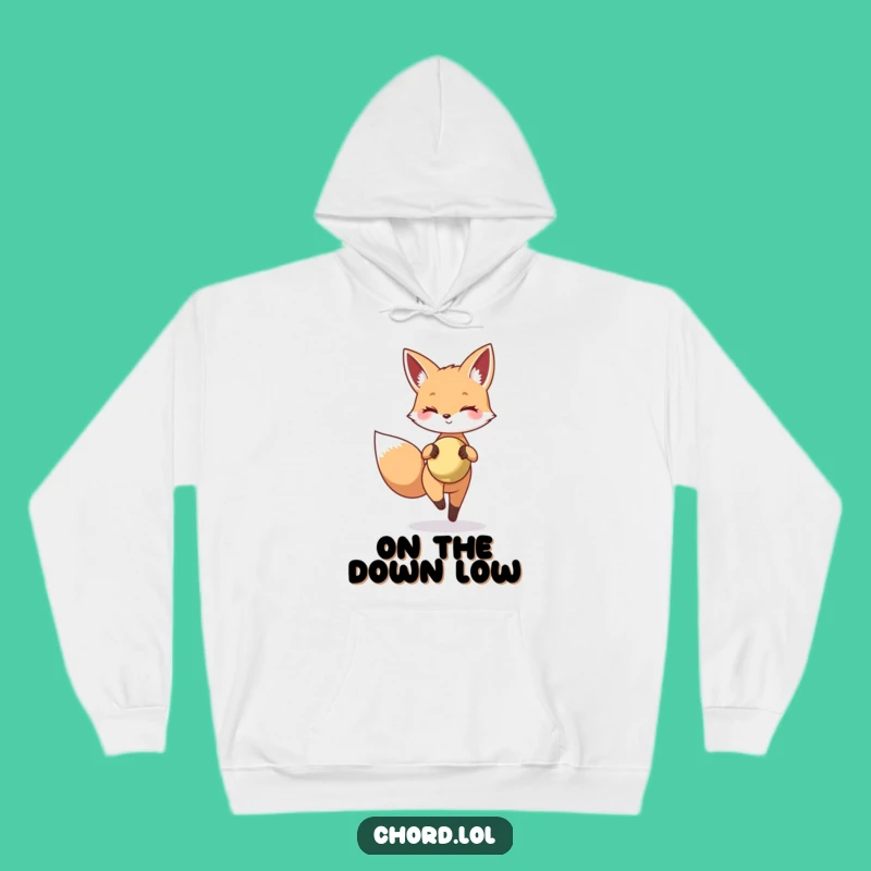 Cozy Funny Fox Cymbal Hoodie - Warm Stealthy Fun Funny Gift